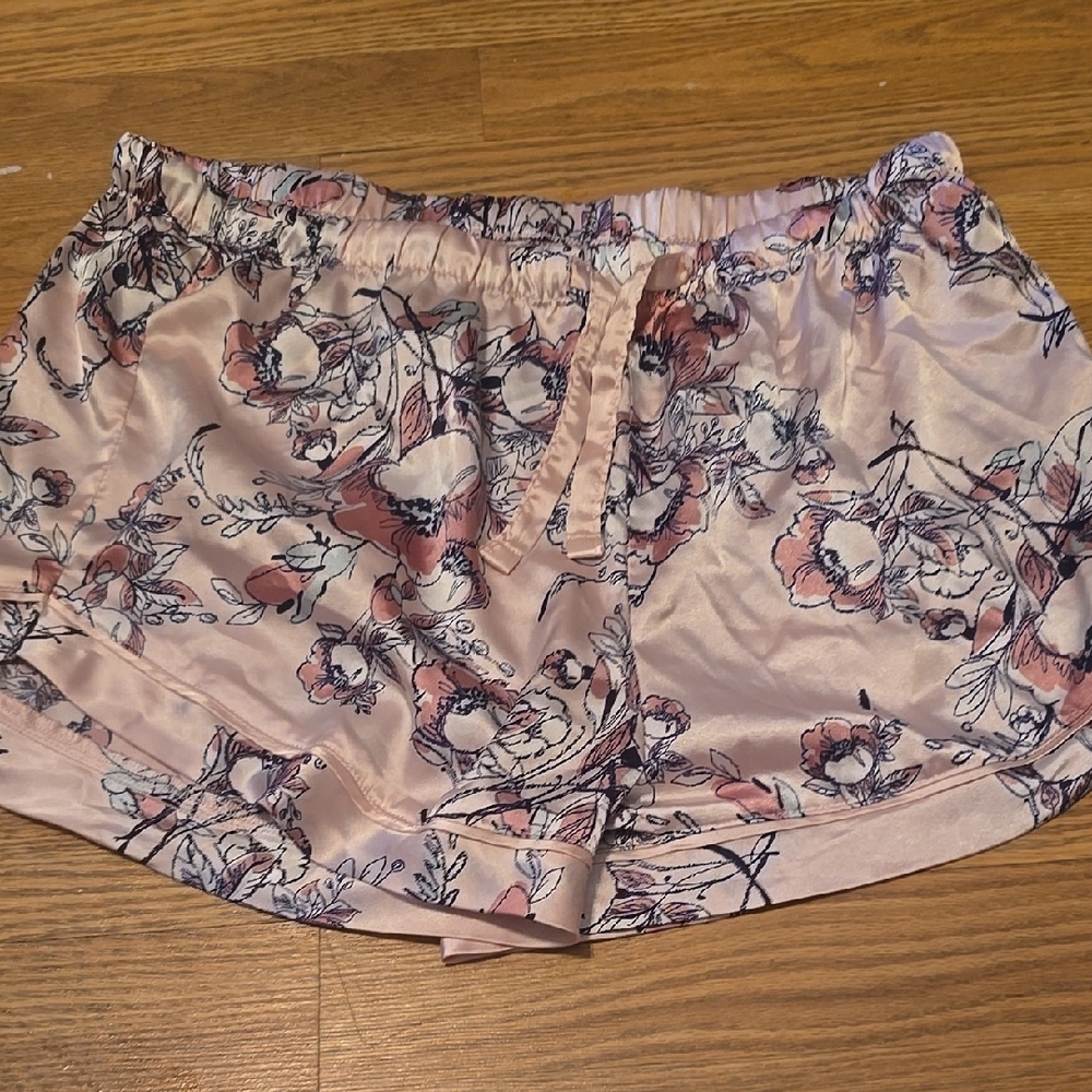 Serra Floral Satin Pajama Shorts